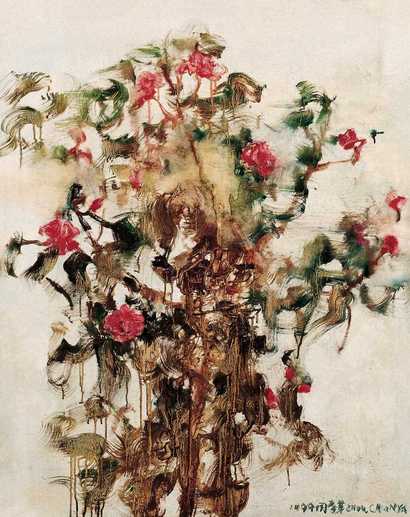 周春芽 1999年作 花神